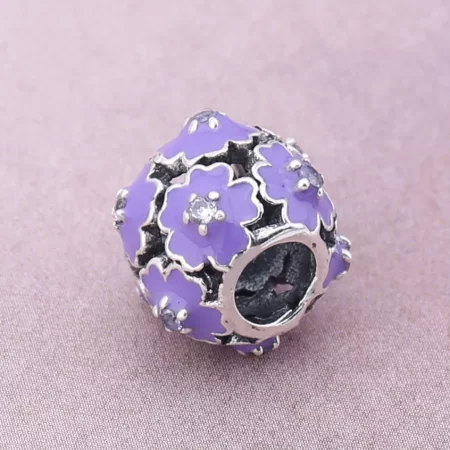 PANDORA Purple Flower Charm - PD0021-1K