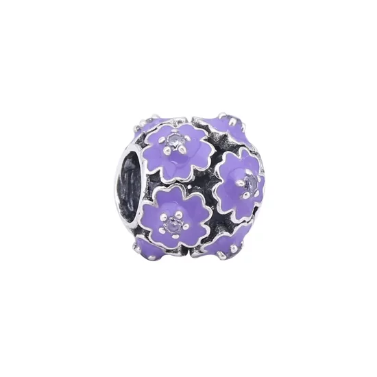 PANDORA Purple Flower Charm - PD0021-1K