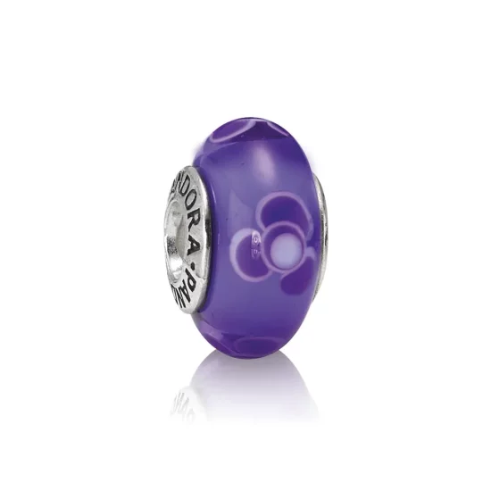 PANDORA Purple flowers for you Charm - 790643