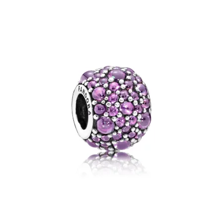 PANDORA Purple Shimmering Droplets Charm - 791755CFP