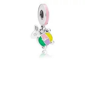 PANDORA RABBIT LANTERN PENDANT CHARM - 797603ENMX PANDORA RABBIT LANTERN PENDANT CHARM - 797603ENMX