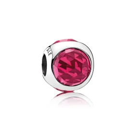 PANDORA Radiant Droplet Cerise Crystals Charm - 792095NCC
