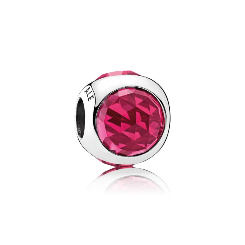 (image for) PANDORA Radiant Droplet Cerise Crystals Charm - 792095NCC - Product Image