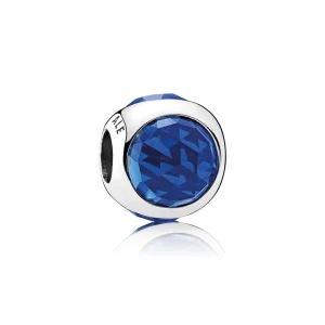 (image for) PANDORA Radiant Droplet Royal Blue Crystals Charm - 792095NCB