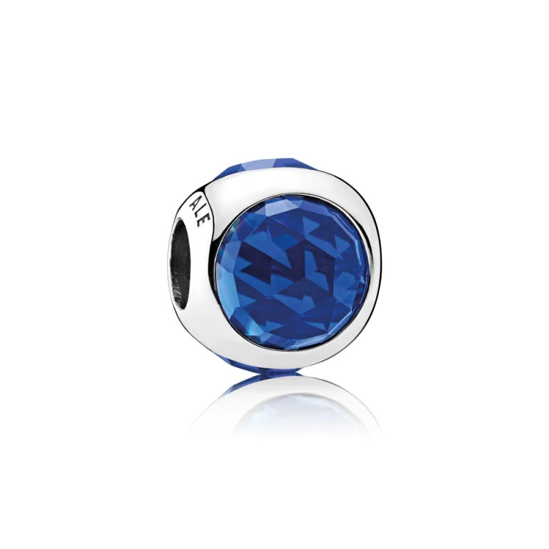 (image for) PANDORA Radiant Droplet Royal Blue Crystals Charm - 792095NCB - Product Image