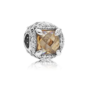 (image for) PANDORA Radiant Grains of Energy Charm, Clear & Golden Colored CZ - 797650CCZ