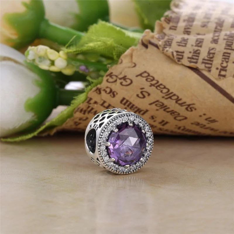 (image for) PANDORA Radiant Hearts Charm, Clear CZ - 791725CZ - View 2