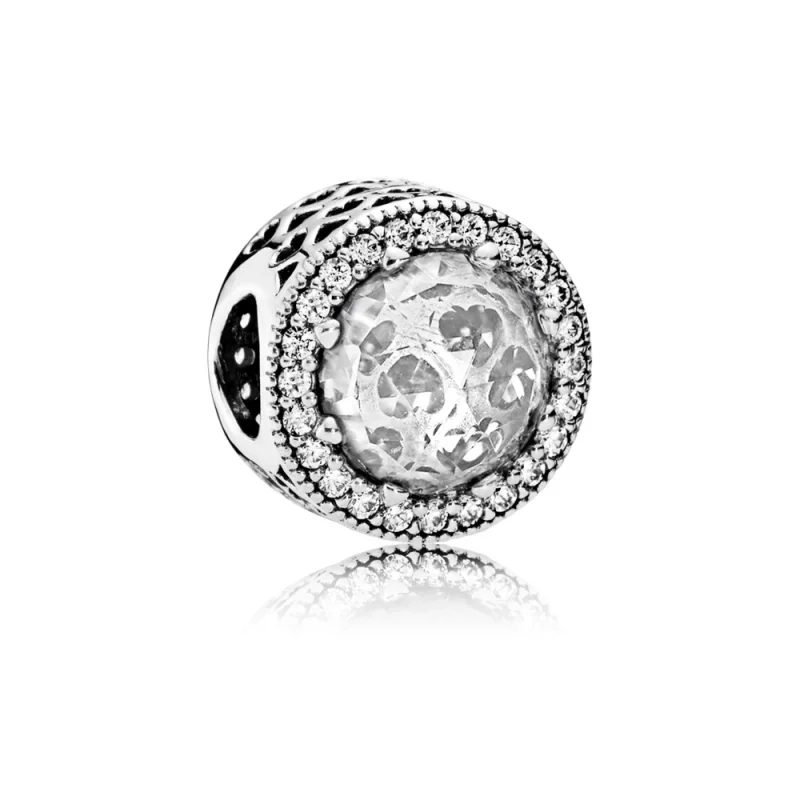 (image for) PANDORA Radiant Hearts Charm, Clear CZ - 791725CZ - Product Image