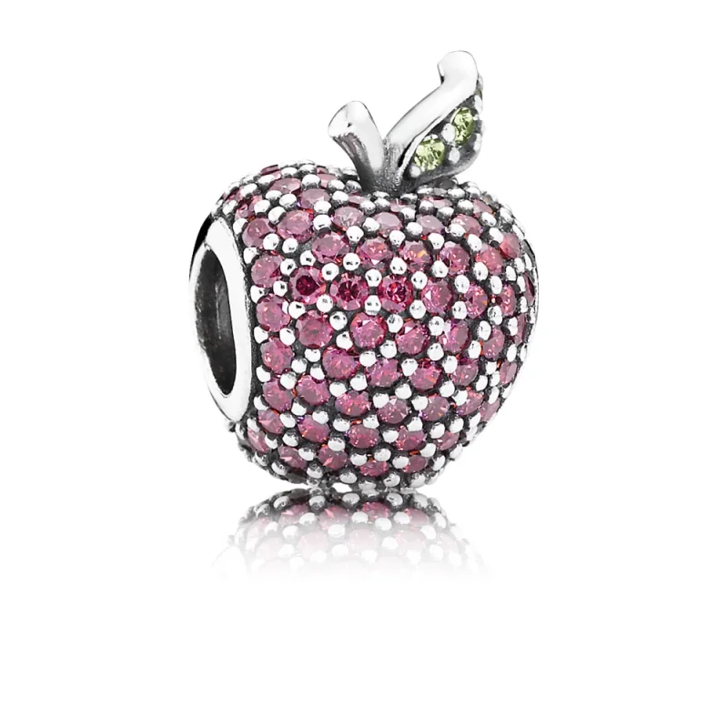 (image for) PANDORA Red Pavé Apple Charm - 791485CFR - Product Image