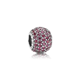 PANDORA Red Pavé Ball Charm - 791051CZR