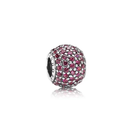 PANDORA Red Pavé Ball Charm - 791051CZR