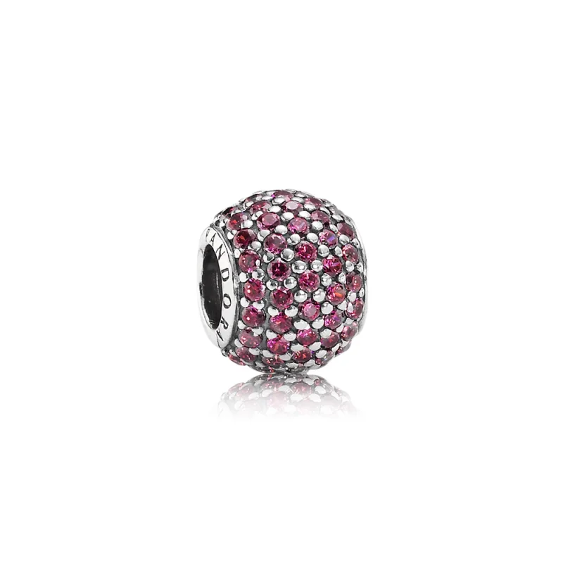 (image for) PANDORA Red Pavé Ball Charm - 791051CZR - Product Image