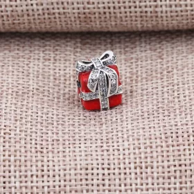 PANDORA Red Sparkling Surprise Charm - 791772CZ