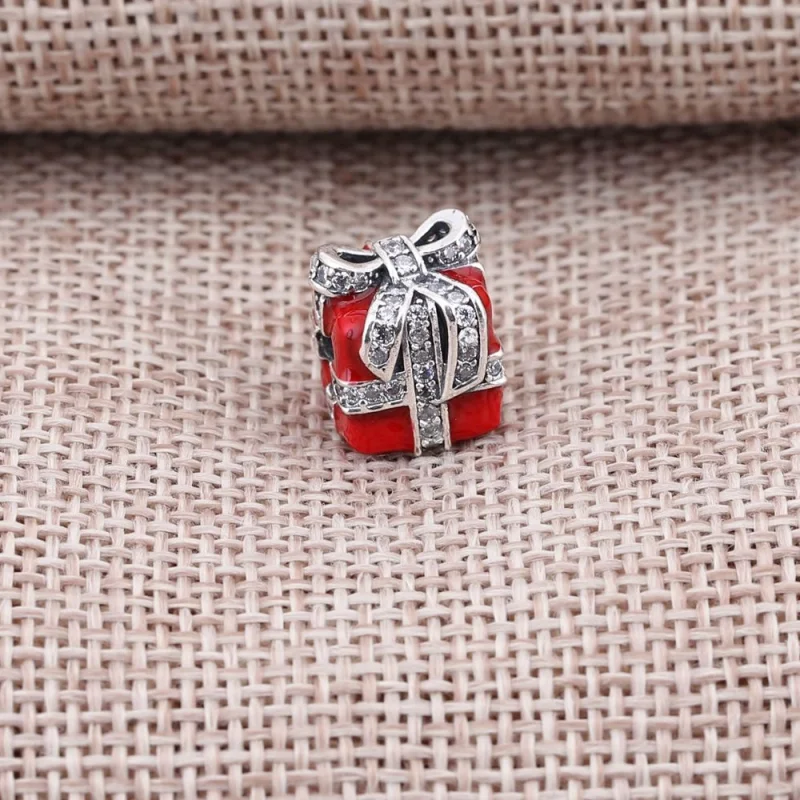 (image for) PANDORA Red Sparkling Surprise Charm - 791772CZ - View 2