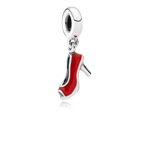 (image for) PANDORA Red Stiletto, Red Enamel Dangle Charm - 792154EN09