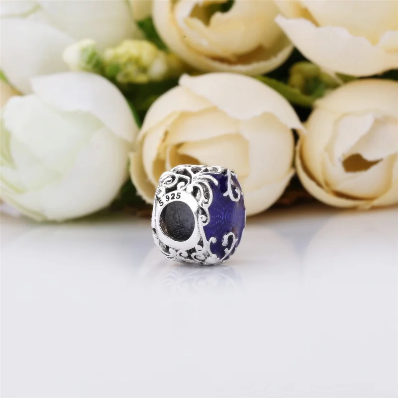 (image for) PANDORA Regal Beauty Charm, Purple Enamel - 797607EN13 - View 3