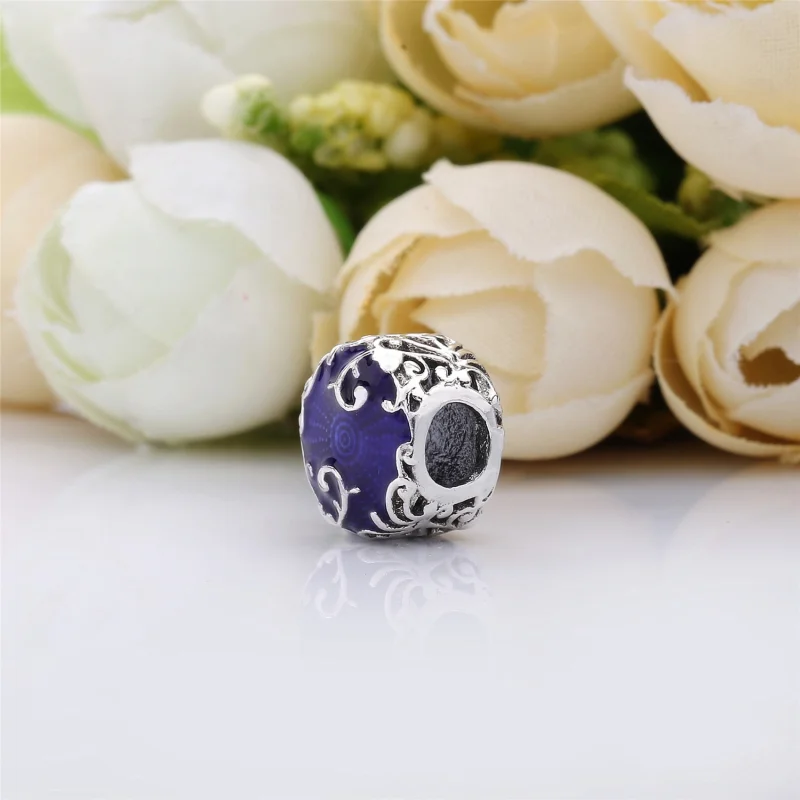 (image for) PANDORA Regal Beauty Charm, Purple Enamel - 797607EN13 - View 4