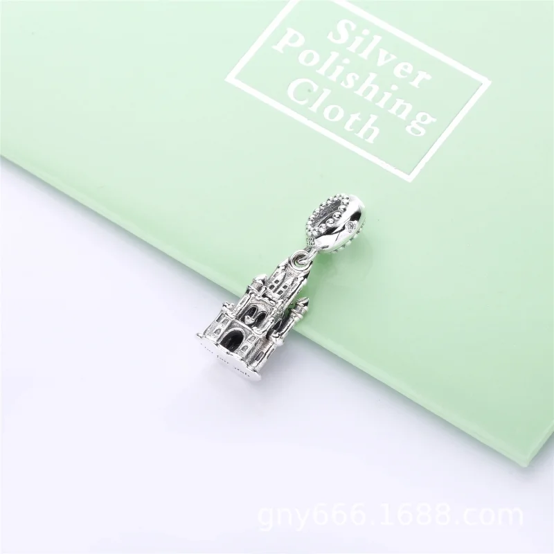 (image for) PANDORA Regal Castle Dangle Charm, Clear CZ - 797651CZ - View 2