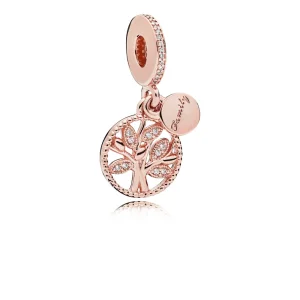 (image for) PANDORA Rose Family Heritage Pendant Dangle Charm - 781728CZ