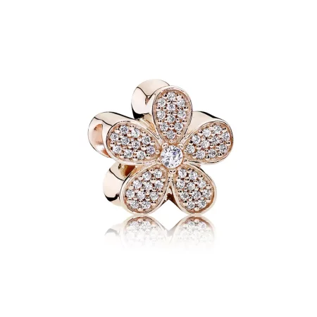 PANDORA Rose Gold Dazzling Daisy Charm - 781480CZ PANDORA Rose Gold Dazzling Daisy Charm - 781480CZ