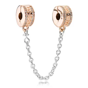 (image for) Pandora Rose Gold Logo Safety Chain - 782057CZ
