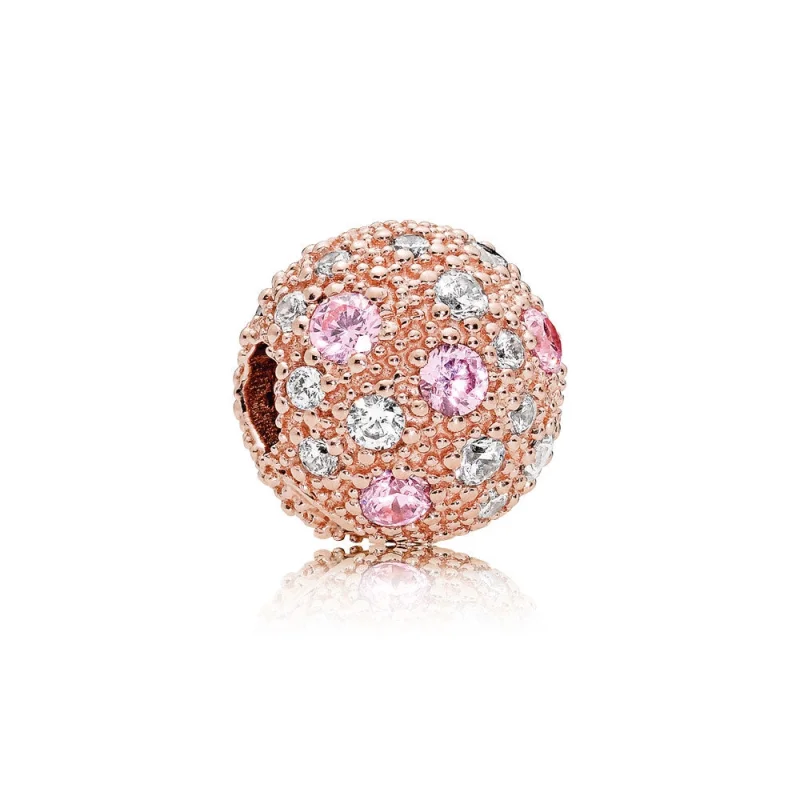 (image for) PANDORA Rose™ Pink Clear CZ Cosmic Stars Clip - 781286PCZ - Product Image