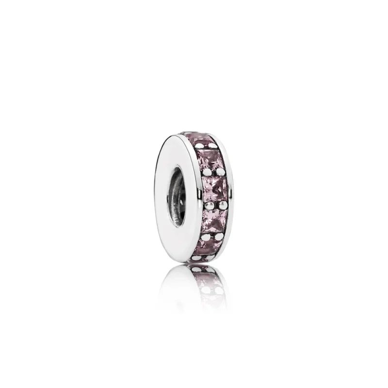 (image for) PANDORA Rosy Eternity Spacer Charm - 791724NBP - Product Image