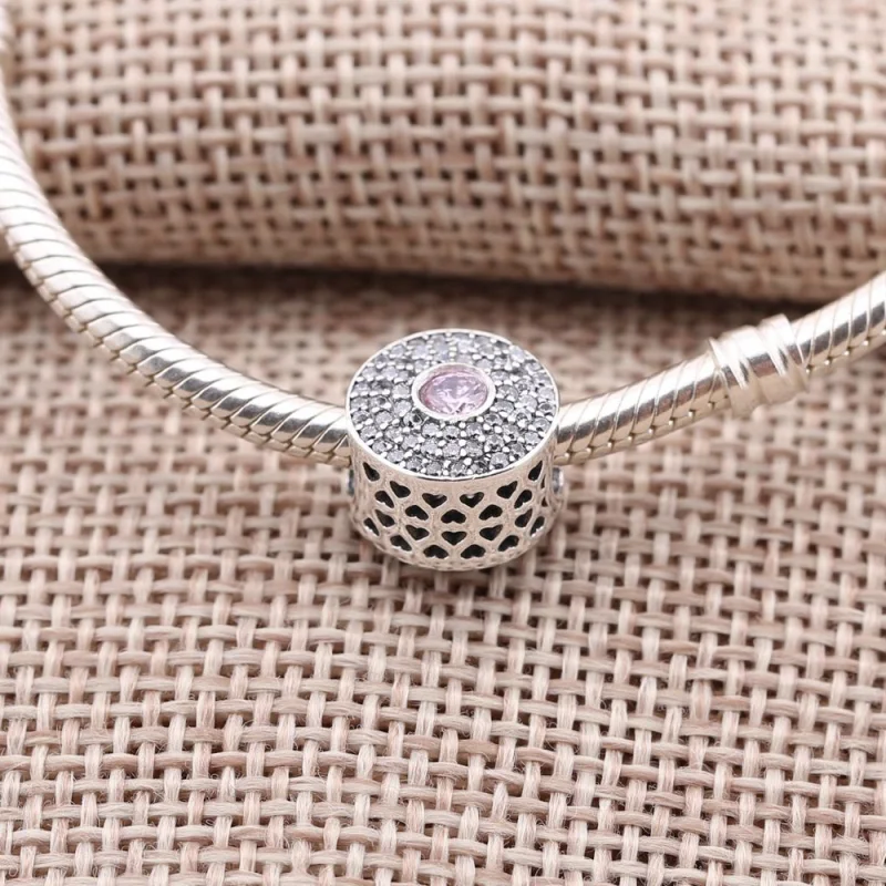 (image for) PANDORA Rosy Radiant Splendour Charm - 791763NBP - View 2