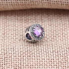 PANDORA Royal Purple Radiant Hearts Charm - 791725NRP PANDORA Royal Purple Radiant Hearts Charm - 791725NRP