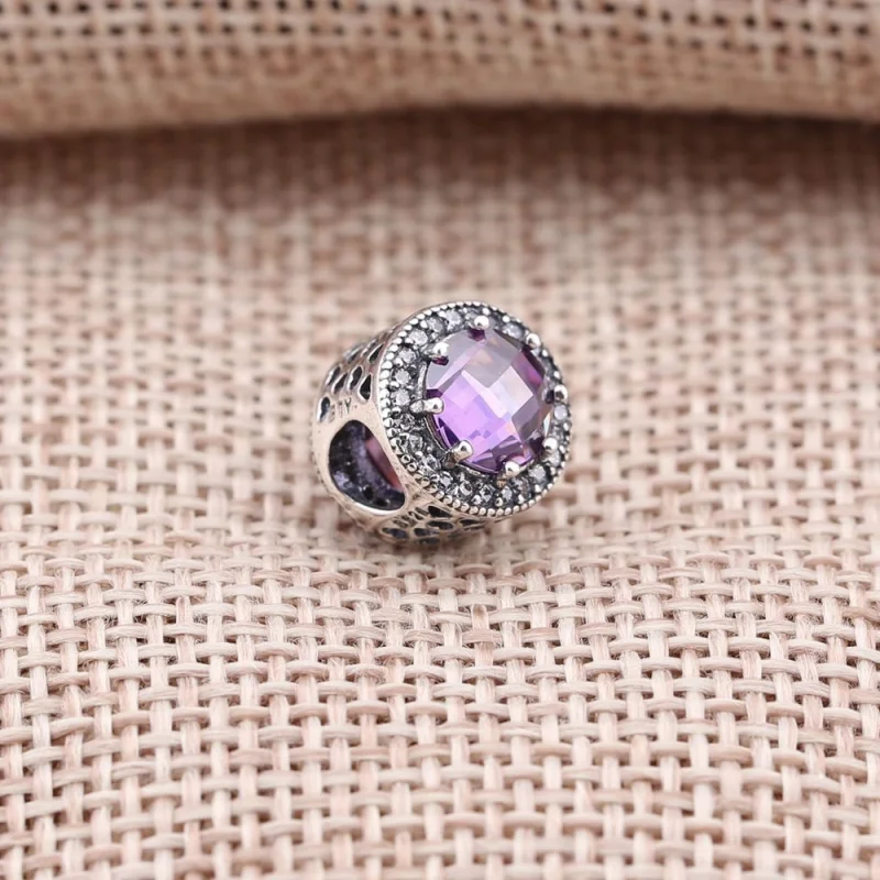 (image for) PANDORA Royal Purple Radiant Hearts Charm - 791725NRP - View 2