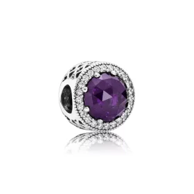 PANDORA Royal Purple Radiant Hearts Charm - 791725NRP