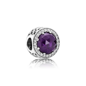(image for) PANDORA Royal Purple Radiant Hearts Charm - 791725NRP