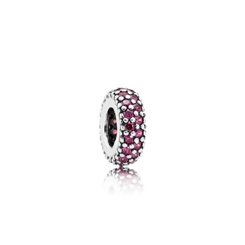 (image for) PANDORA Royal Red Pavé Inspiration Spacer - 791359CZR - Product Image