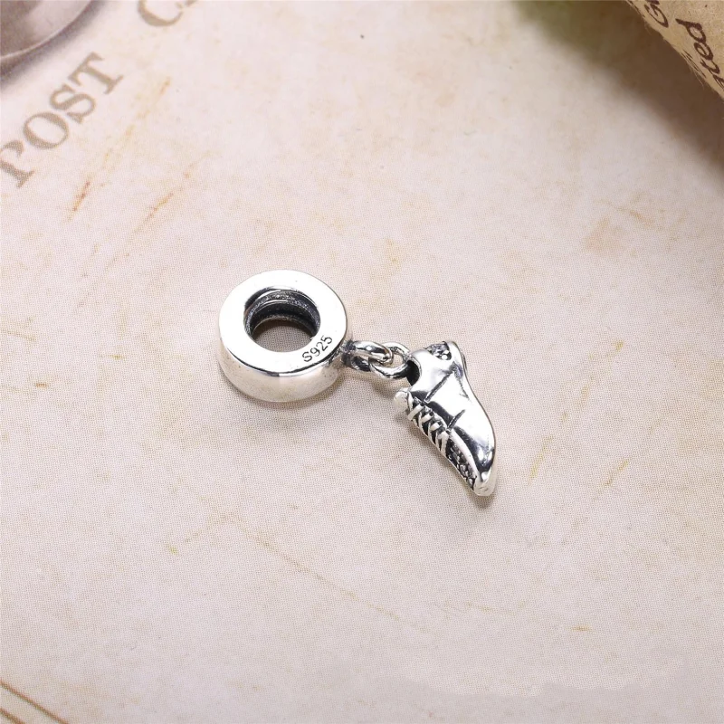 (image for) PANDORA Running Shoe with Clear CZ Dangle - 792063CZ - View 3