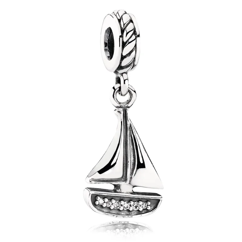 (image for) PANDORA Sail Away, Clear Cz Pendant Charm - 791138CZ - Product Image