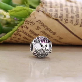 PANDORA Santa Claus head Charm - 796385CZR PANDORA Santa Claus head Charm - 796385CZR