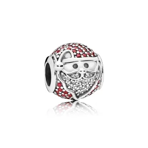 (image for) PANDORA Santa Claus head Charm - 796385CZR