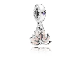 PANDORA Serene Lotus Flower Dangle Charm - 797259CZ PANDORA Serene Lotus Flower Dangle Charm - 797259CZ