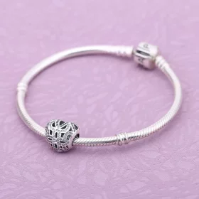PANDORA Shimmering Lace, Clear Cz Charm - 791284CZ PANDORA Shimmering Lace, Clear Cz Charm - 791284CZ