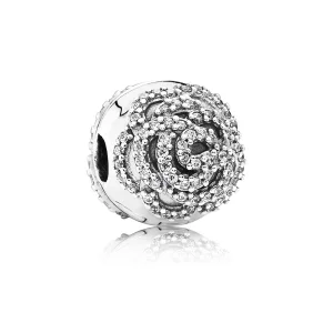 (image for) PANDORA Shimmering Rose Clip - 791529CZ