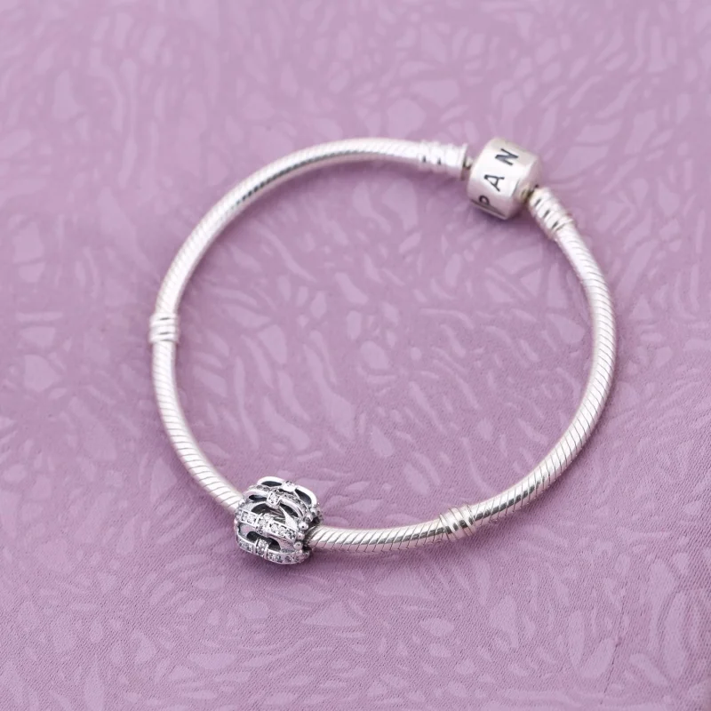 (image for) PANDORA Shimmering Sentiments Openwork Silver Charm - 791779CZ - View 2