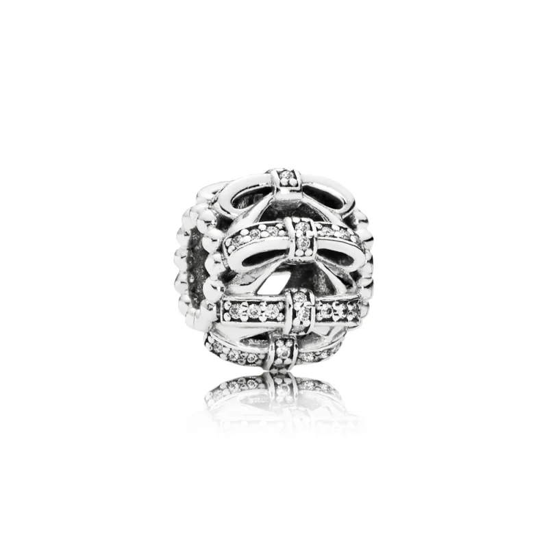 (image for) PANDORA Shimmering Sentiments Openwork Silver Charm - 791779CZ - Product Image