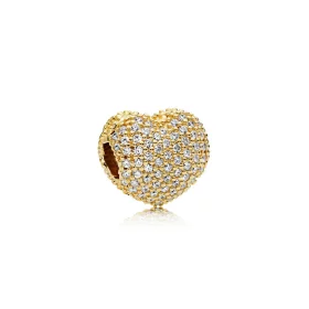 PANDORA Shine Pave Open My Heart Clip Charm - 767156CZ PANDORA Shine Pave Open My Heart Clip Charm - 767156CZ