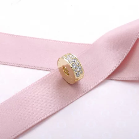 PANDORA Shining Elegance Clip, 14K Gold Clear CZ - 750842CZ
