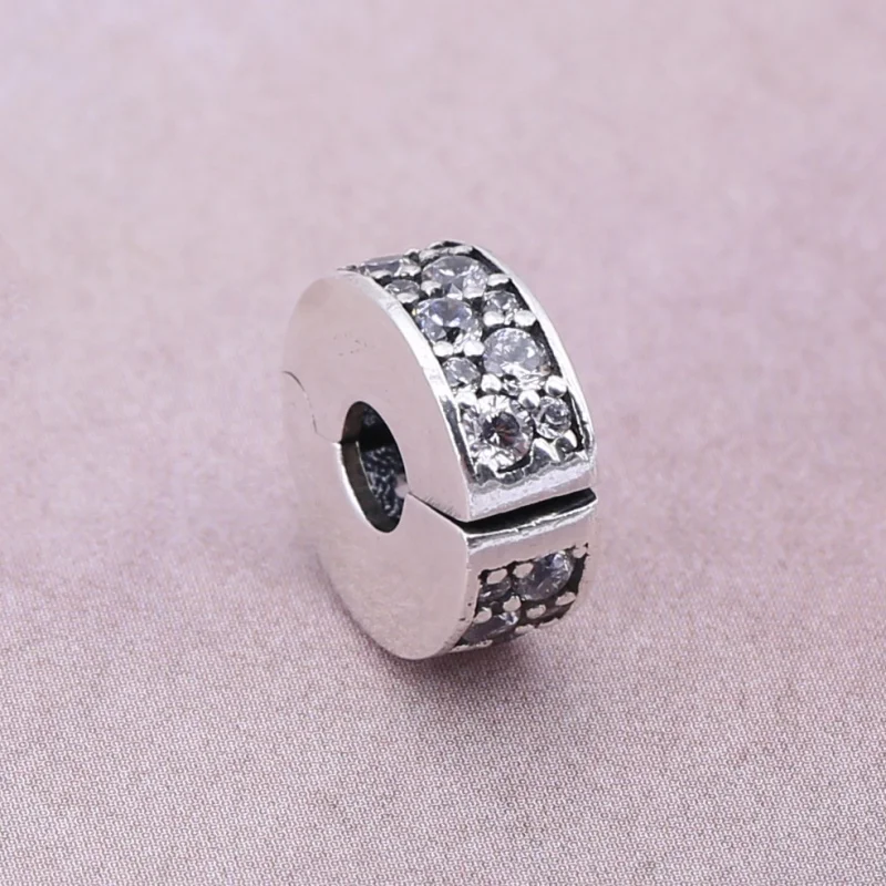 (image for) PANDORA Shining Elegance Spacer Clip - 791817CZ - View 2