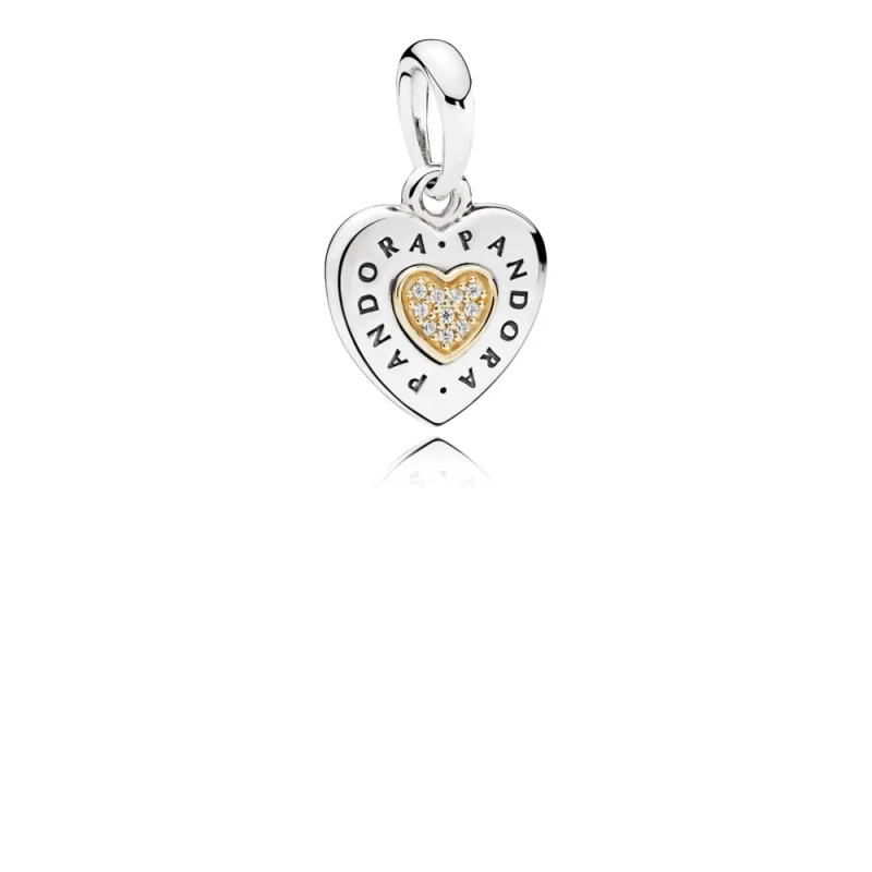 (image for) PANDORA Signature Heart Pendant 796232CZ - 796232CZ - Product Image