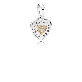 PANDORA Signature Heart Pendant 796232CZ - 796232CZ
