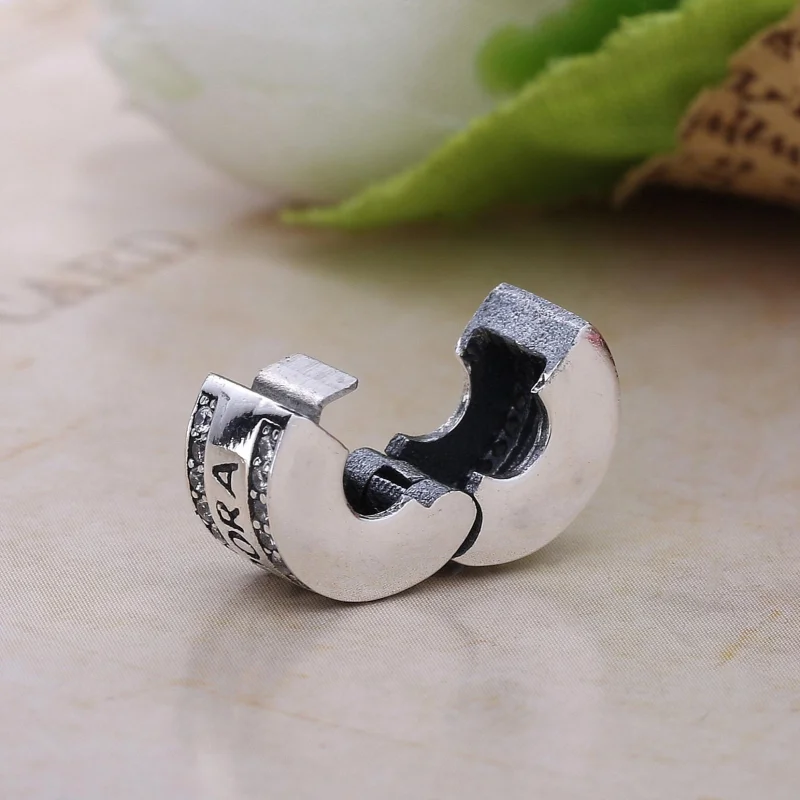 (image for) Pandora Silver Insignia / Logo Clip - 792056CZ - View 3