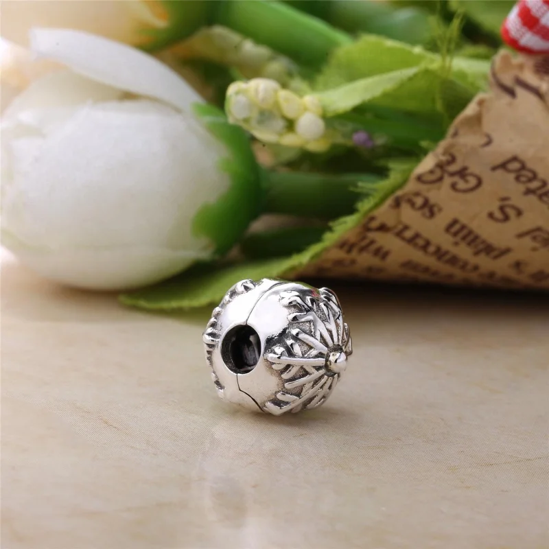 (image for) Pandora Silver Snowflake Clip Charm - 791232A - View 3