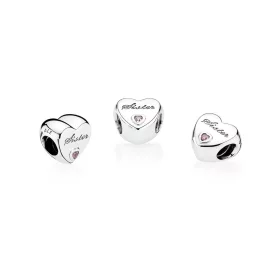 PANDORA Sister's Love Charm - 791946PCZ PANDORA Sister's Love Charm - 791946PCZ